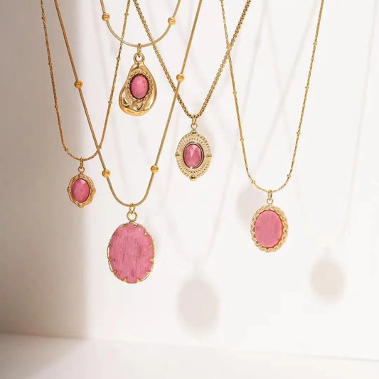 Rose Stone Necklaces