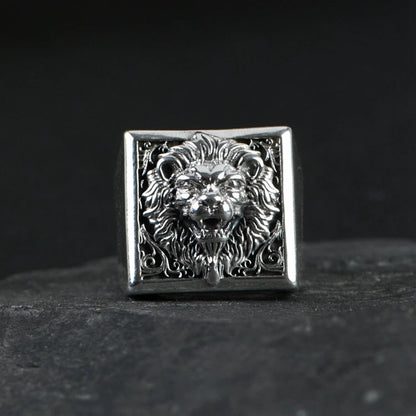 Silver Lion Ring