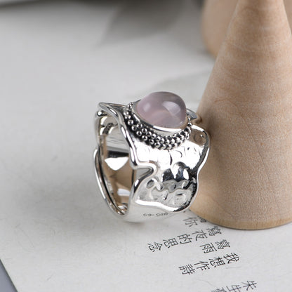 Crystal Curved Ring