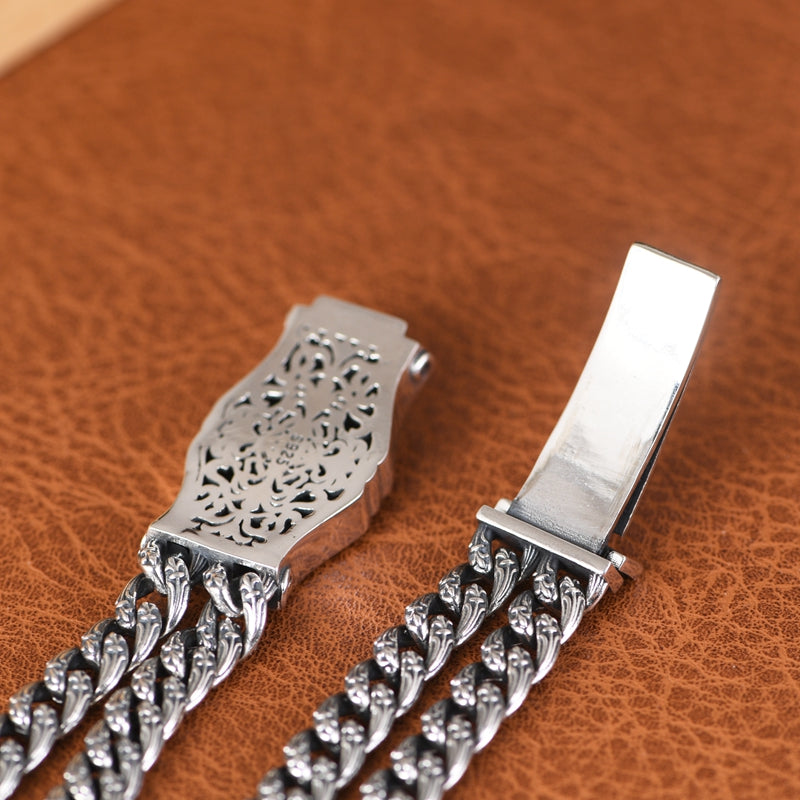 Double Row Cross Pattern Bracelet