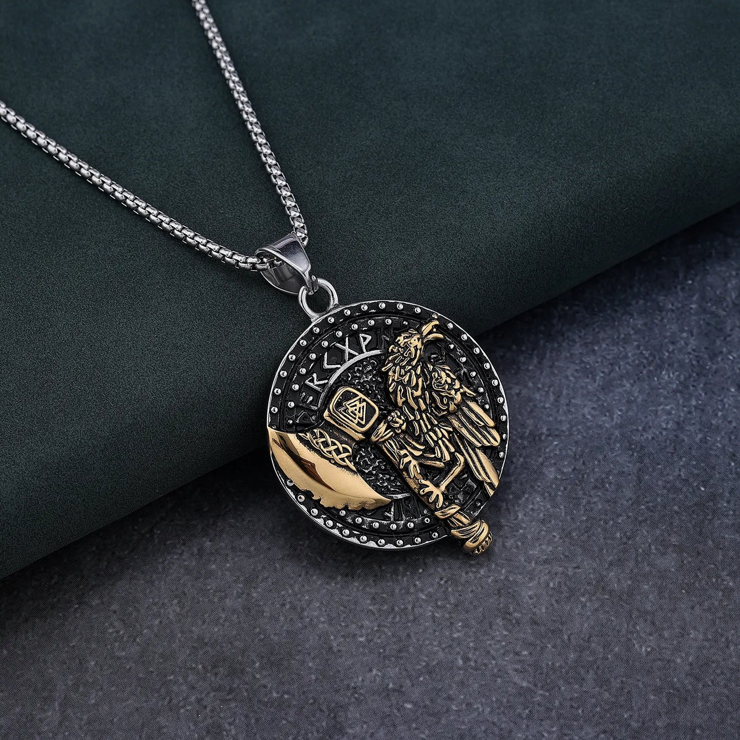 Raven Axe Pendant
