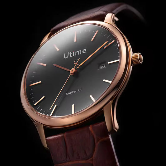 Gold Leather Watch