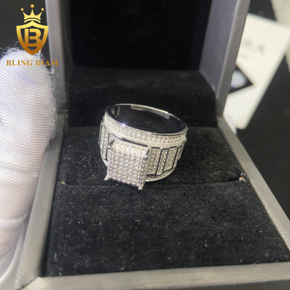 Iced-out men’s ring