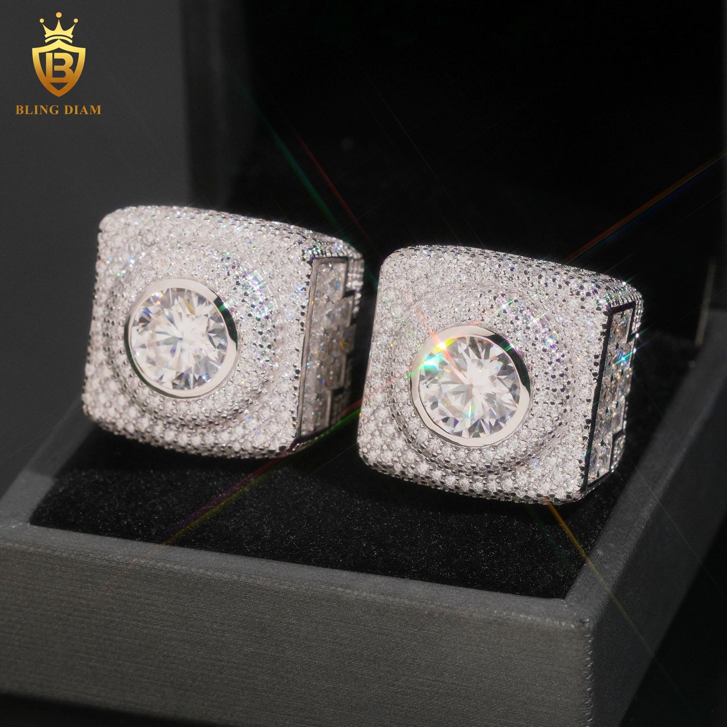 Iced-out ring