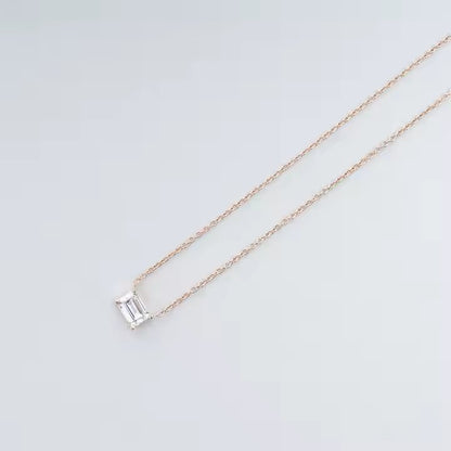 Emerald Moissanite Necklace