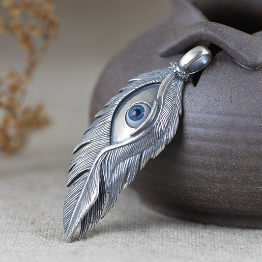 Feather Silver Necklace
