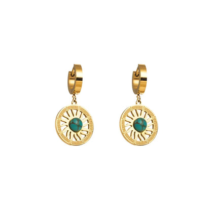 Geometric Pendant Earrings