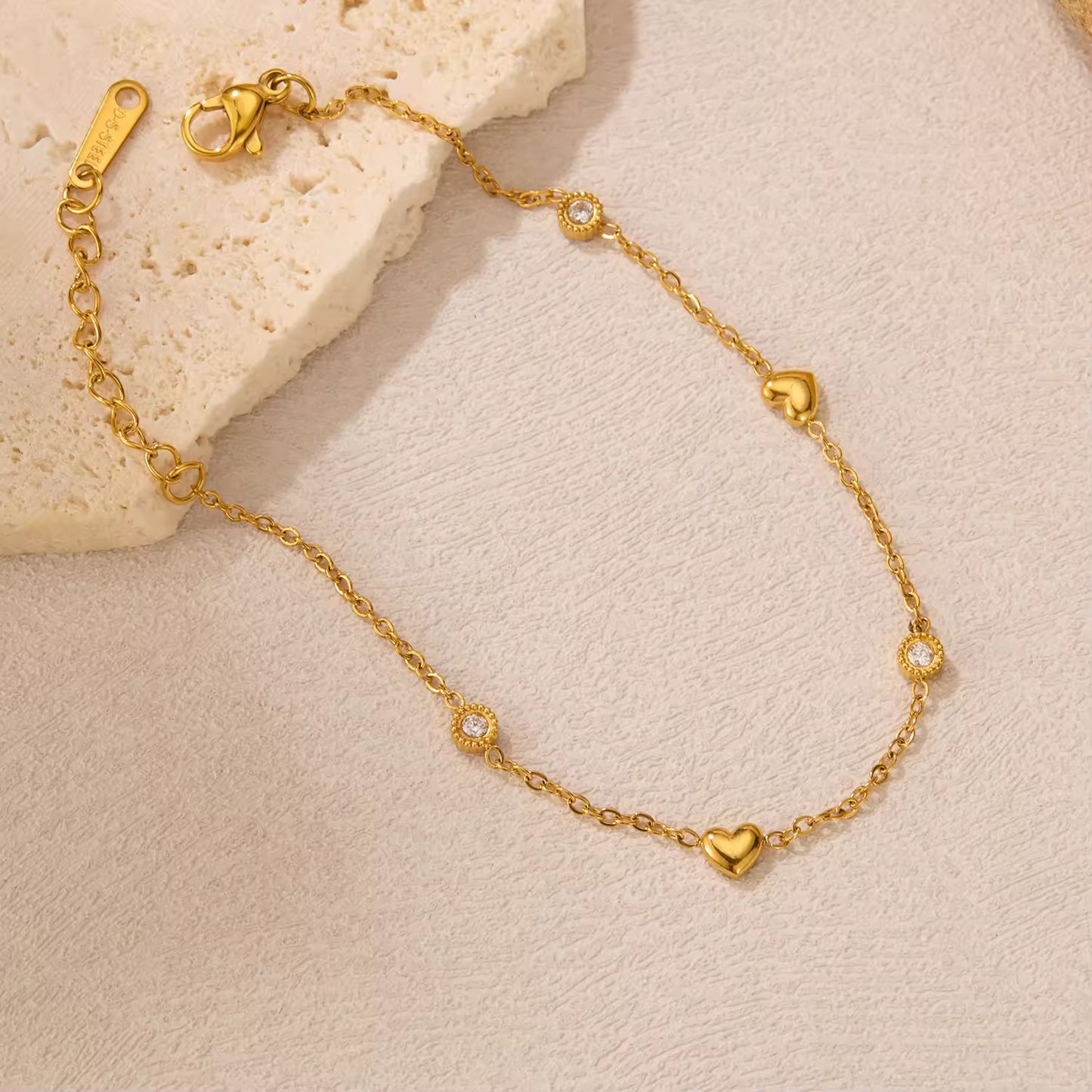 Heart Charm Bracelet