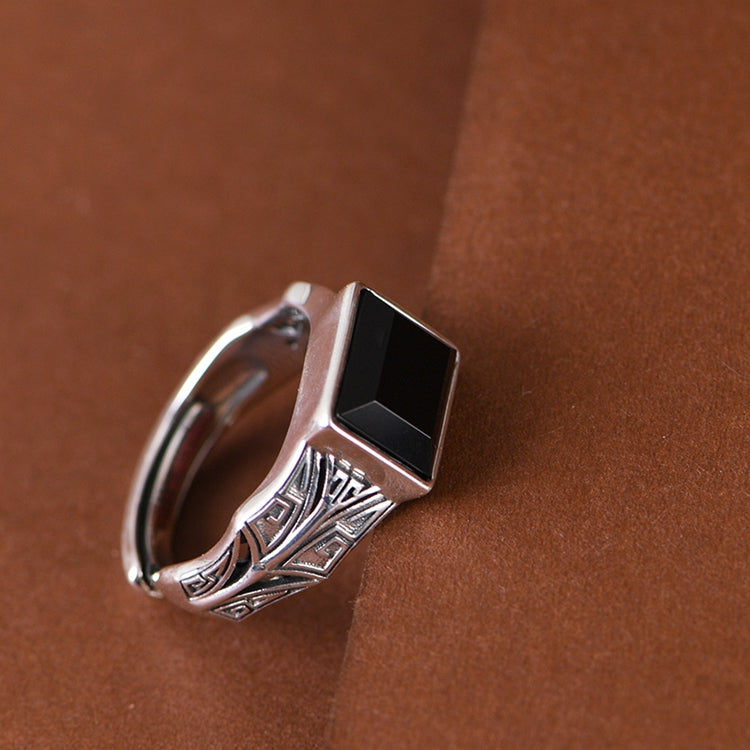 Geometric Gemstone Rings