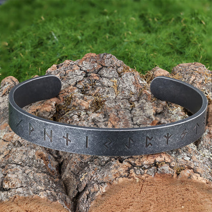 Viking Rune Bangle Bracelet