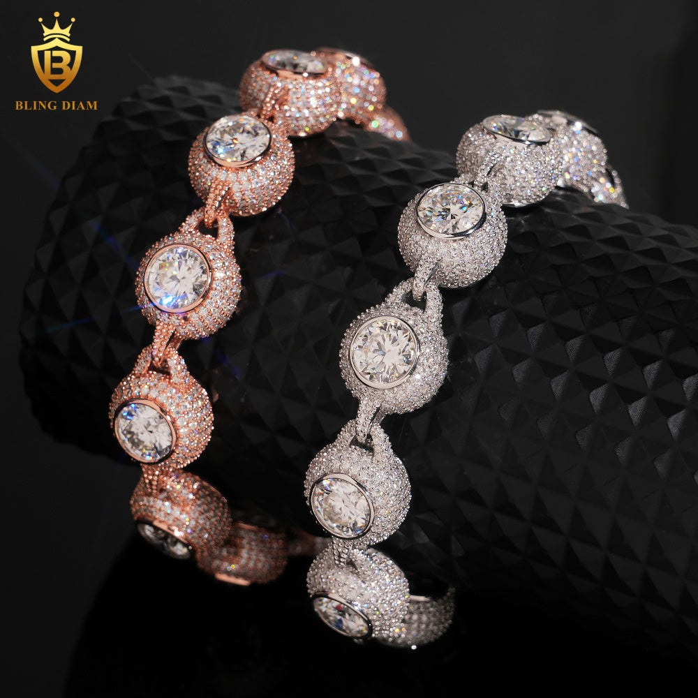 Iced Out Moissanite Bracelet