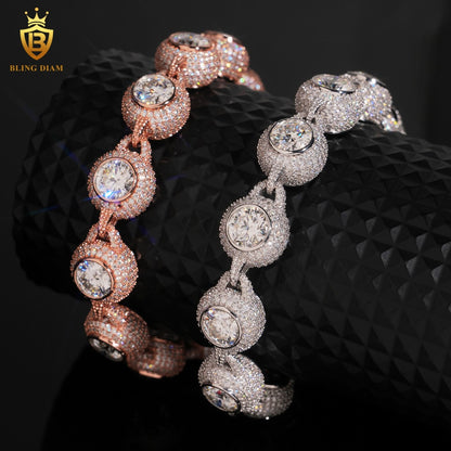 Iced Out Moissanite Bracelet