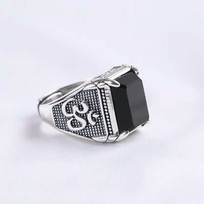 Retro Agate Ring