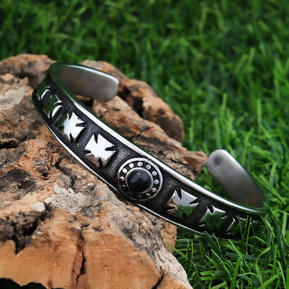 Cross Black Zircon Bracelet