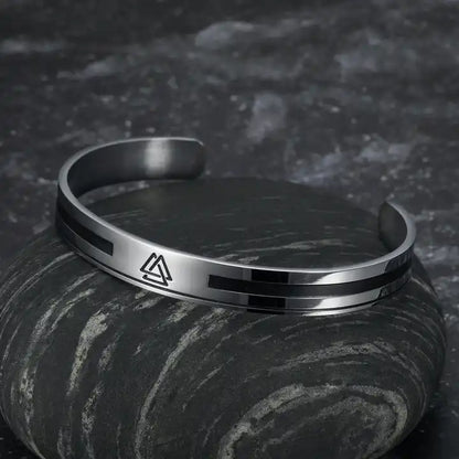 Valknut Steel Bracelet