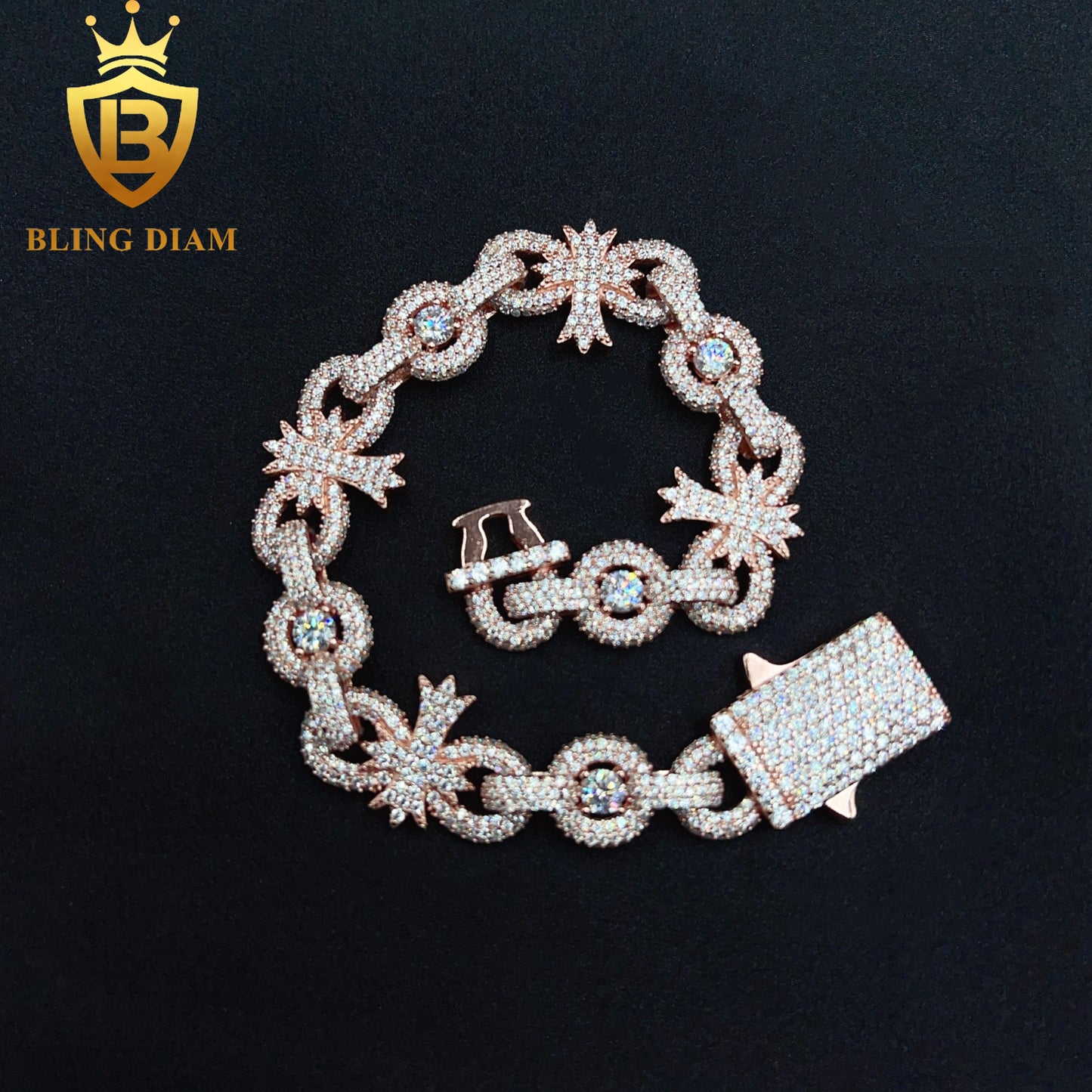 Cuban Cross Infinity Bracelet