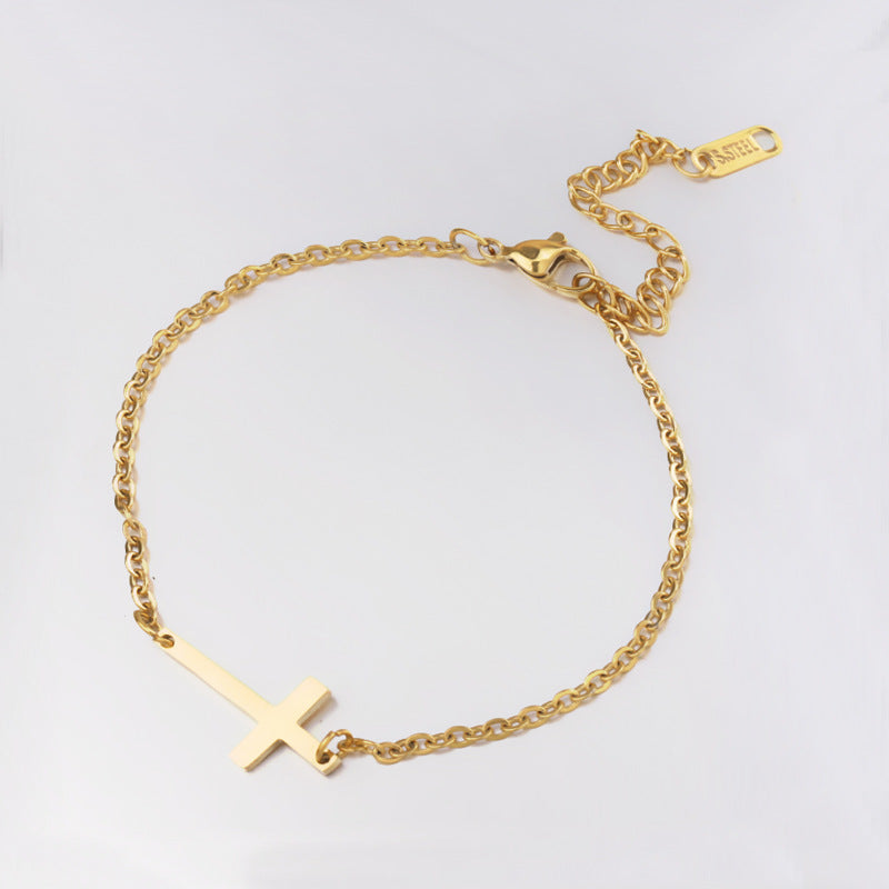 Charm Cross Bracelet