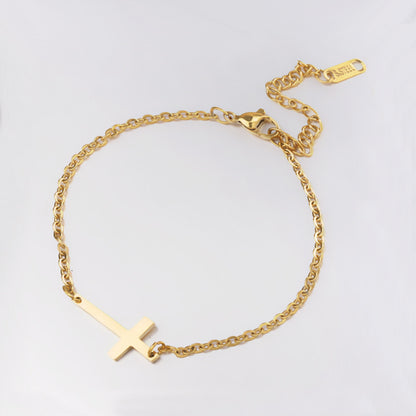 Charm Cross Bracelet