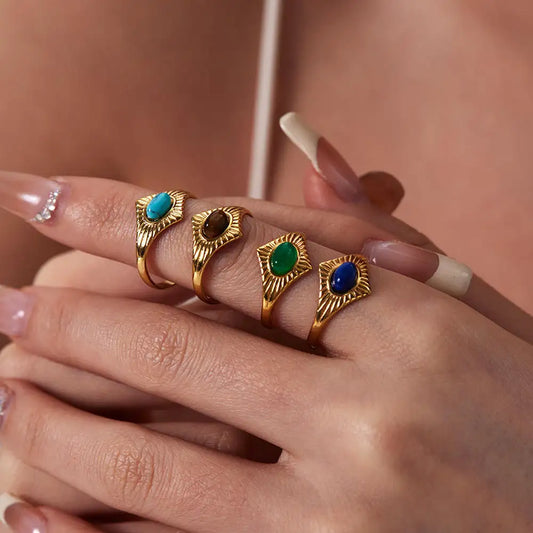 Gold Eye Ring