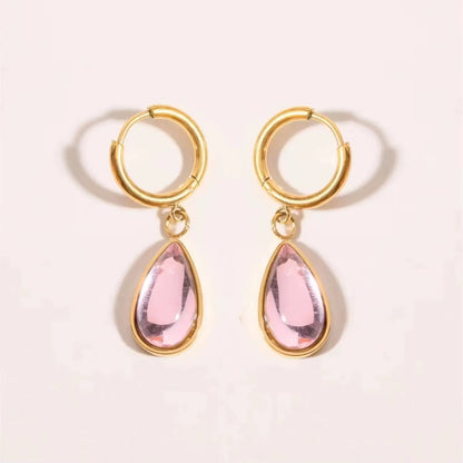 Zircon Drop Earrings