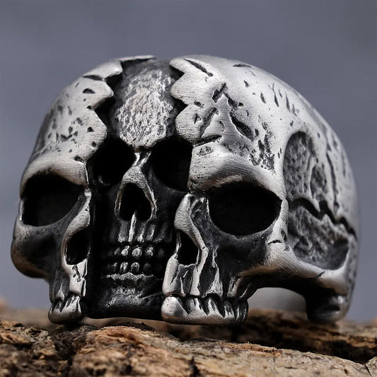 Multi Face skull ring
