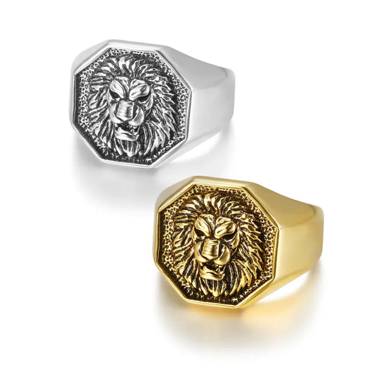 Lion Head Rings