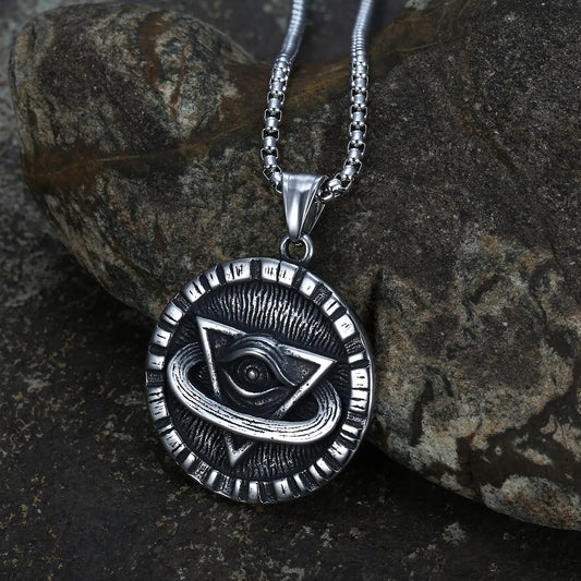 Mystic Eye Triangle Pendant