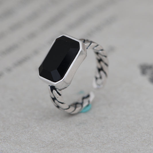 Zircon Inlay ring
