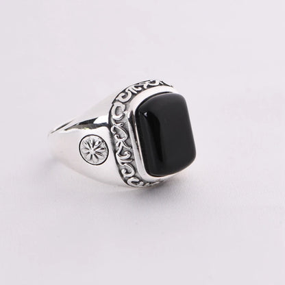 Retro Agate Ring