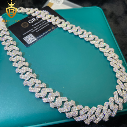 Miossanite 18mm S925 Moissanite Cuban Chains