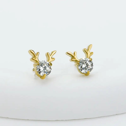 Deer Antler Stud Earrings