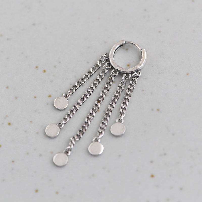 Long Chain Oil Dripping Earrings