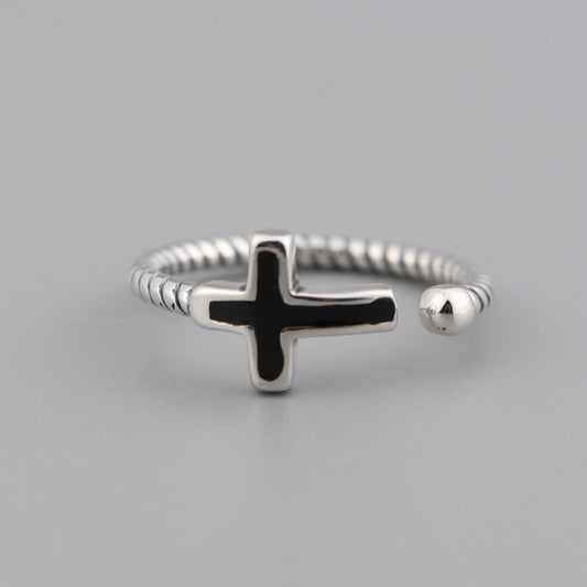 Cross Twist Open Ring