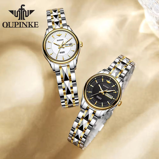 White and Gold Watch