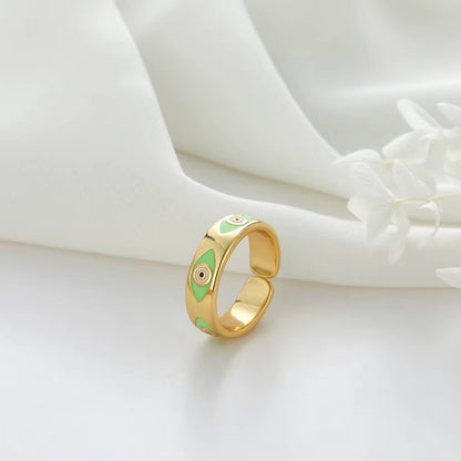 Gold-plated Eye Ring
