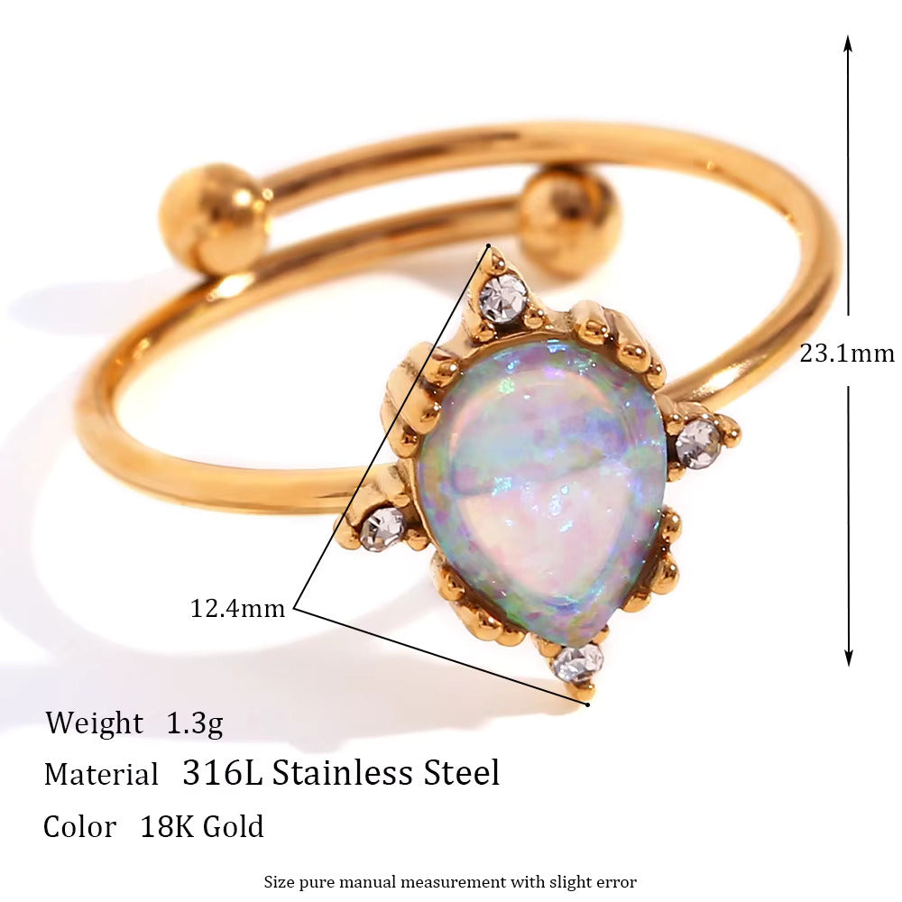 Gold Opal Ring