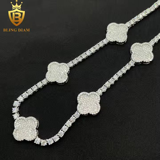 Moissanite Clover Necklace