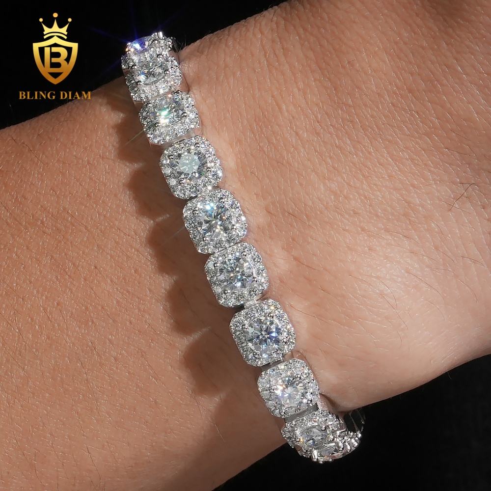 Sugar Style Moissanite Cuban Link Bracelet