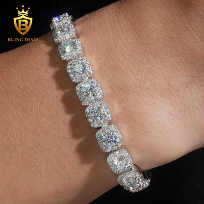 Sugar Style Moissanite Cuban Link Bracelet