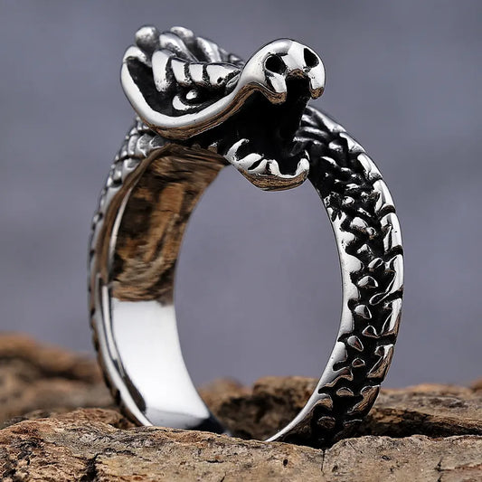 Silver Dragon Ring