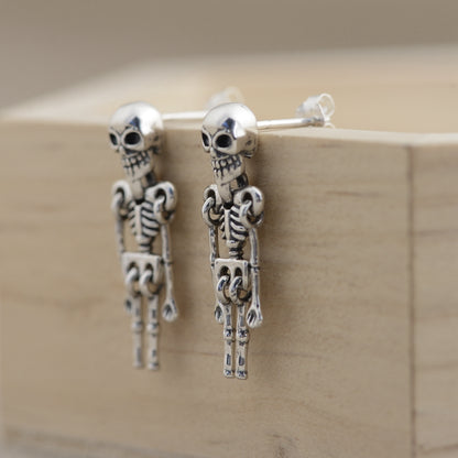 Skeleton Stud Earrings