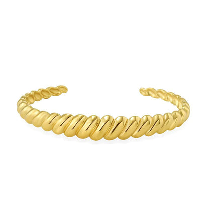 Braided Thick Chain Flat Snake Bone Bracelet