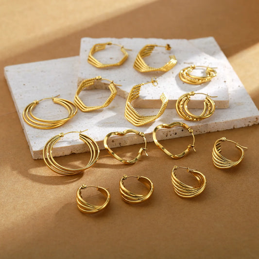 Twisted Hoop Earrings