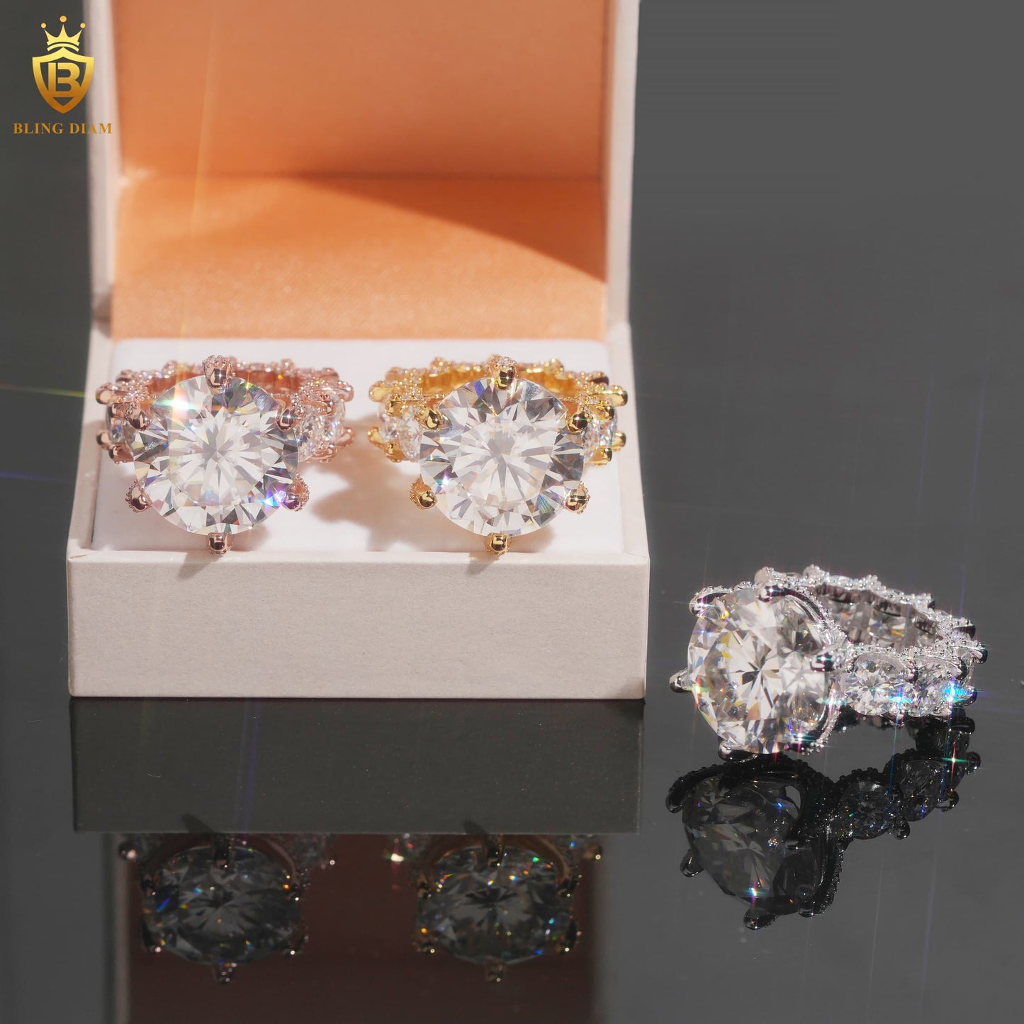 Big-size iced-out ring