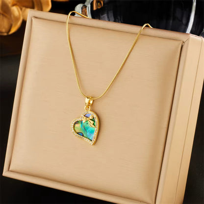 Heart and Butterfly Necklace