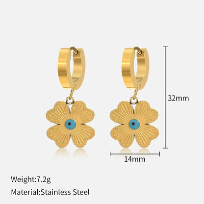 Flower Heart Star Drop Earrings