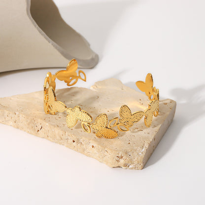 Butterfly Design Cuff Bracelet