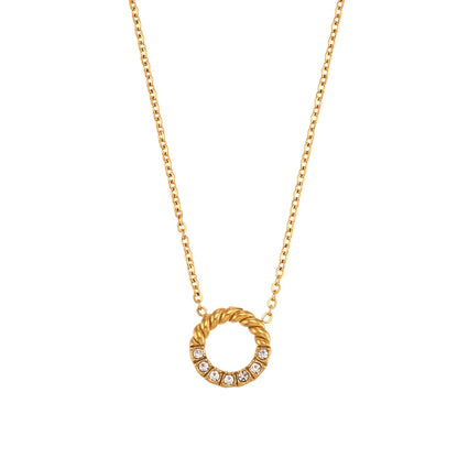 Twisted Circle Necklace