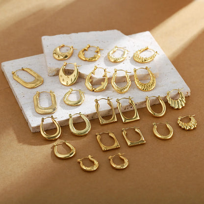Geometric Gold Earrings