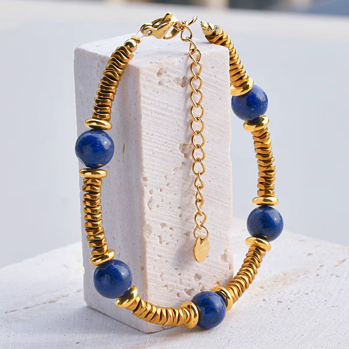 Colorful Natural Stone Spliced Bracelet